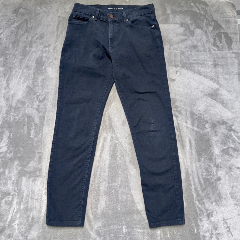 Mott & Bow Skinny Mercer Jeans Mens 30 Navy Blue Stretch Denim Casual Everyday